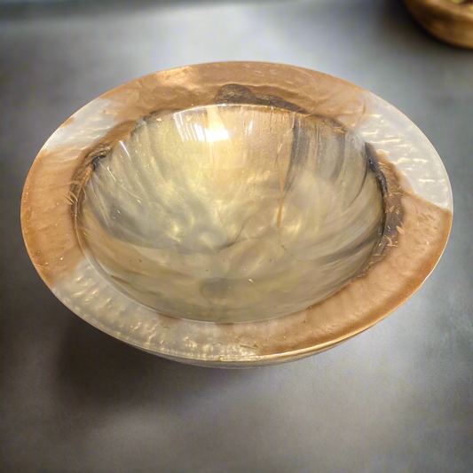 Asymmetrical Resin Bowl