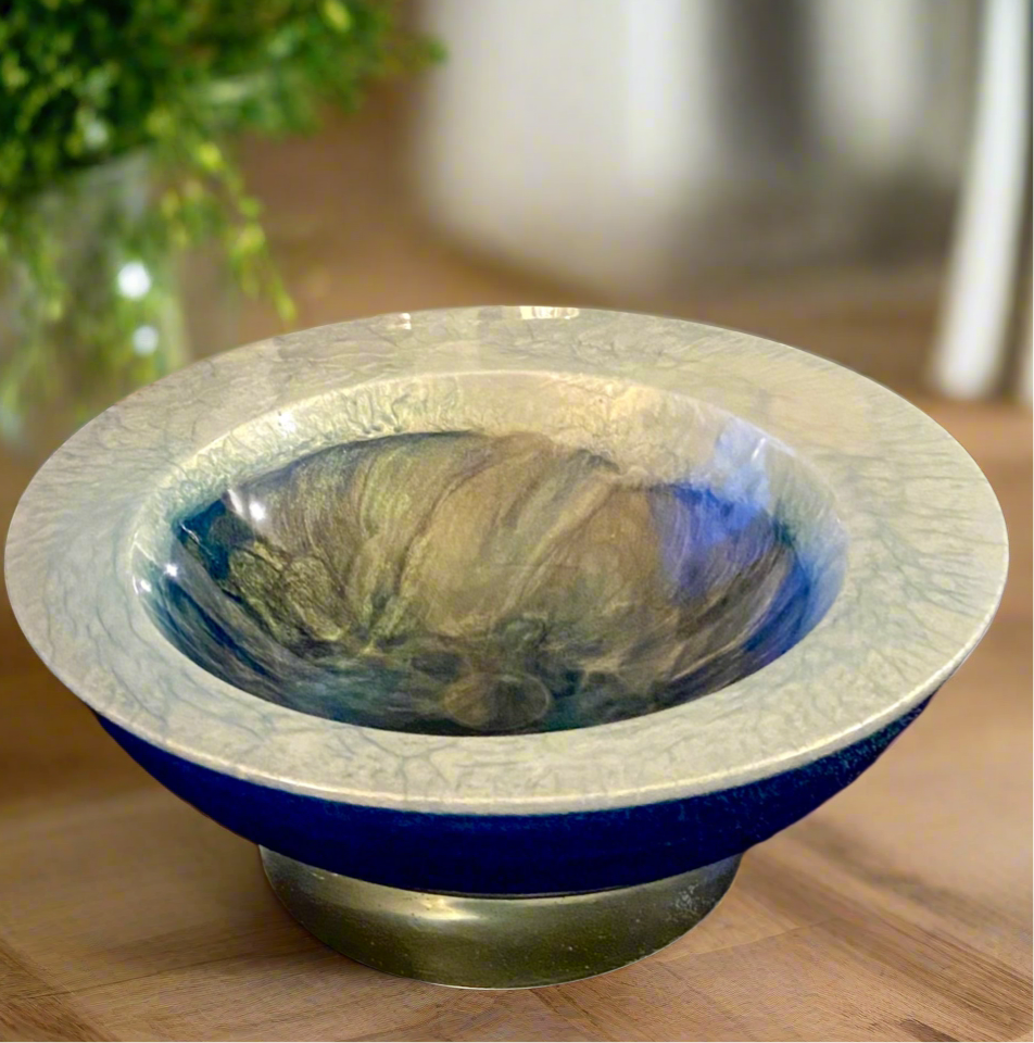 Asymmetrical Resin Bowl