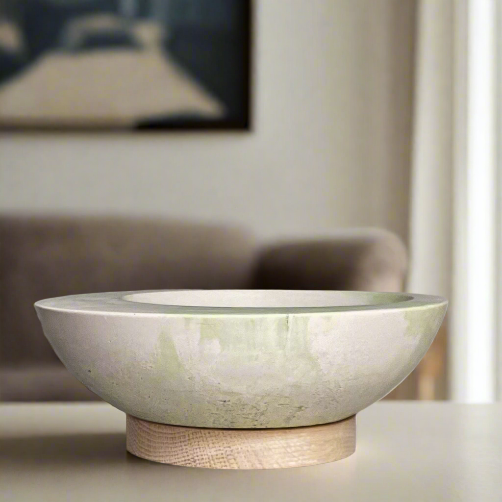 Asymmetrical Concrete Bowl