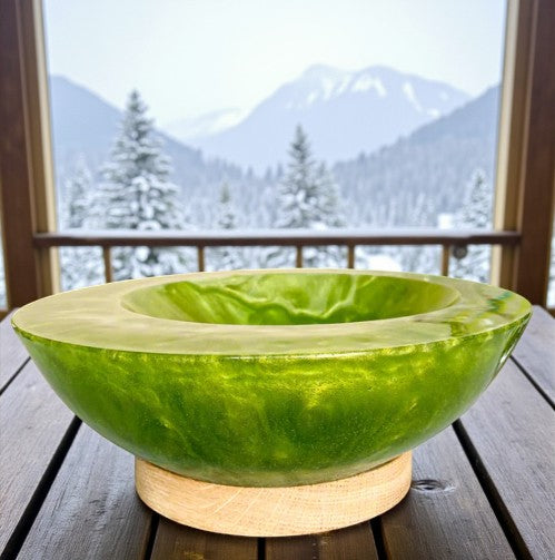 Asymmetrical Resin Bowl