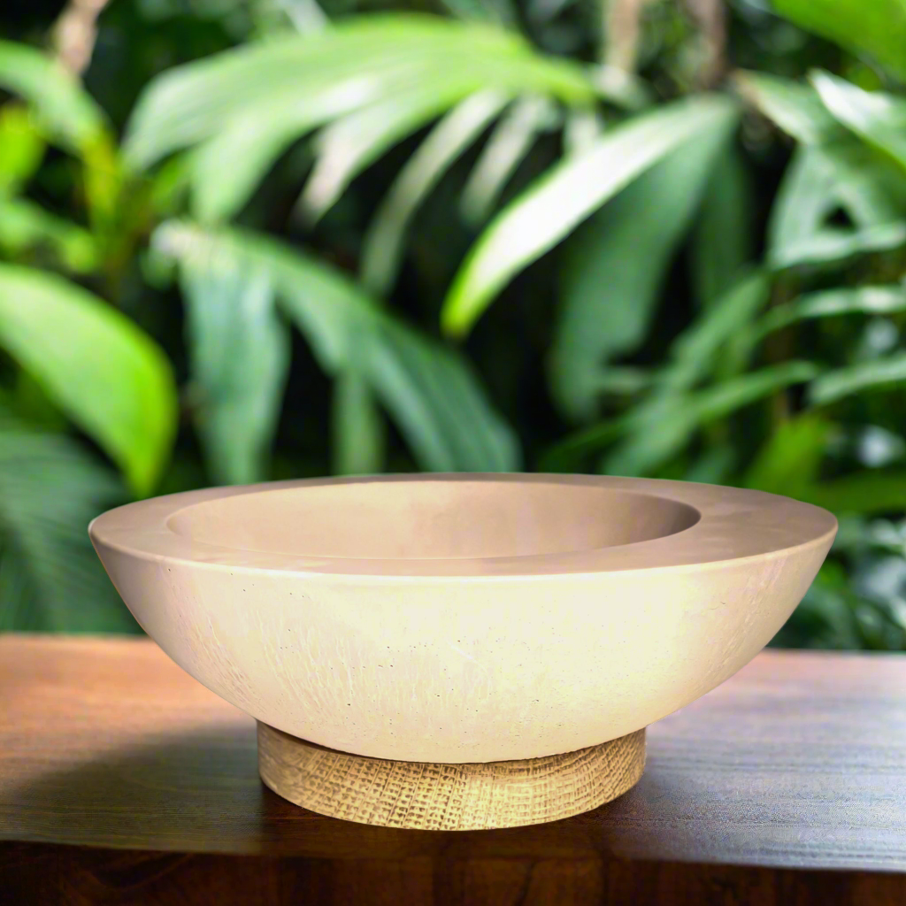 Asymmetrical Concrete Bowl