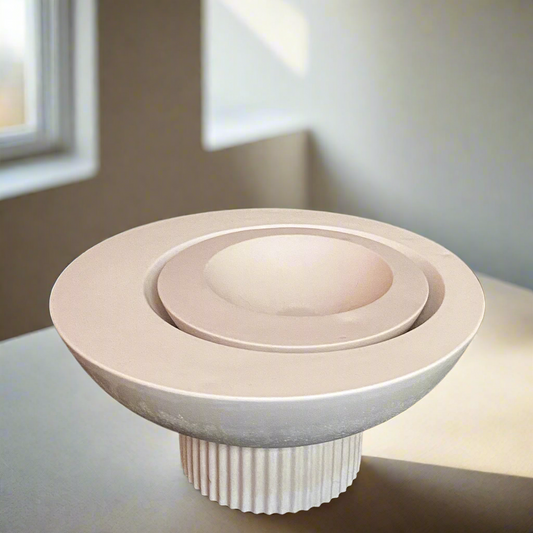 Asymmetrical Concrete Bowl - 2 sizes