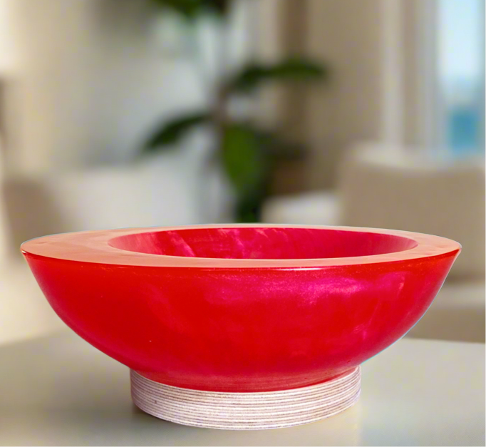 Asymmetrical Resin Bowl