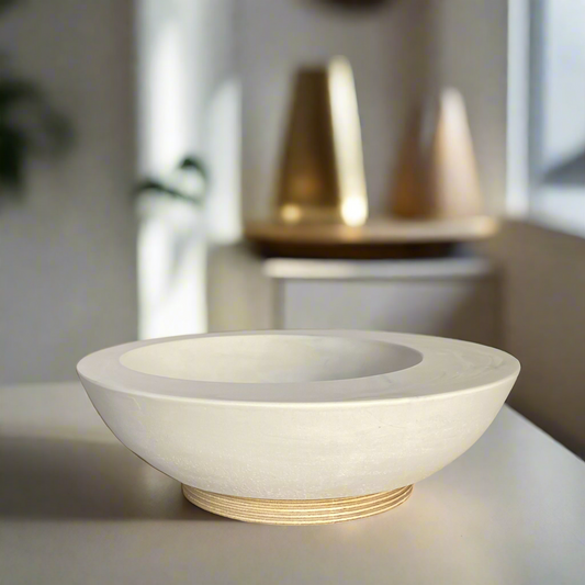 Asymmetrical Concrete Bowl