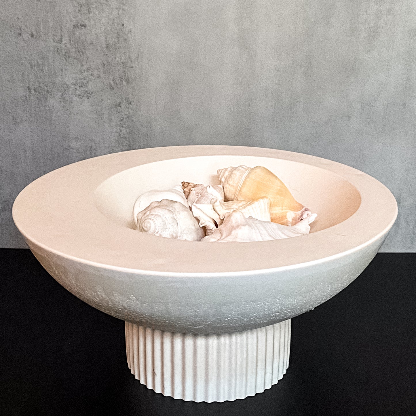 Asymmetrical Concrete Bowl - 2 sizes