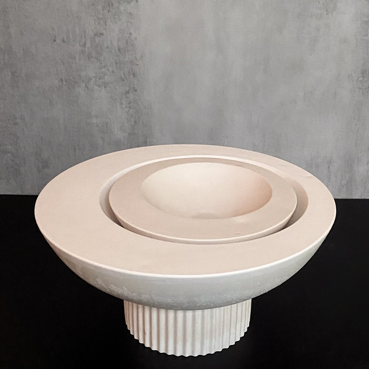 Asymmetrical Concrete Bowl - 2 sizes