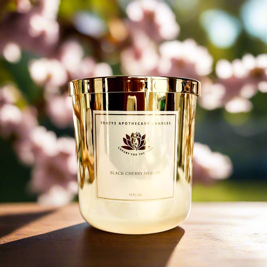 Cherry Merlot Metallic Gold