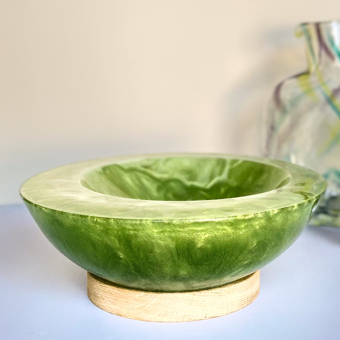 Asymmetrical Resin Bowl