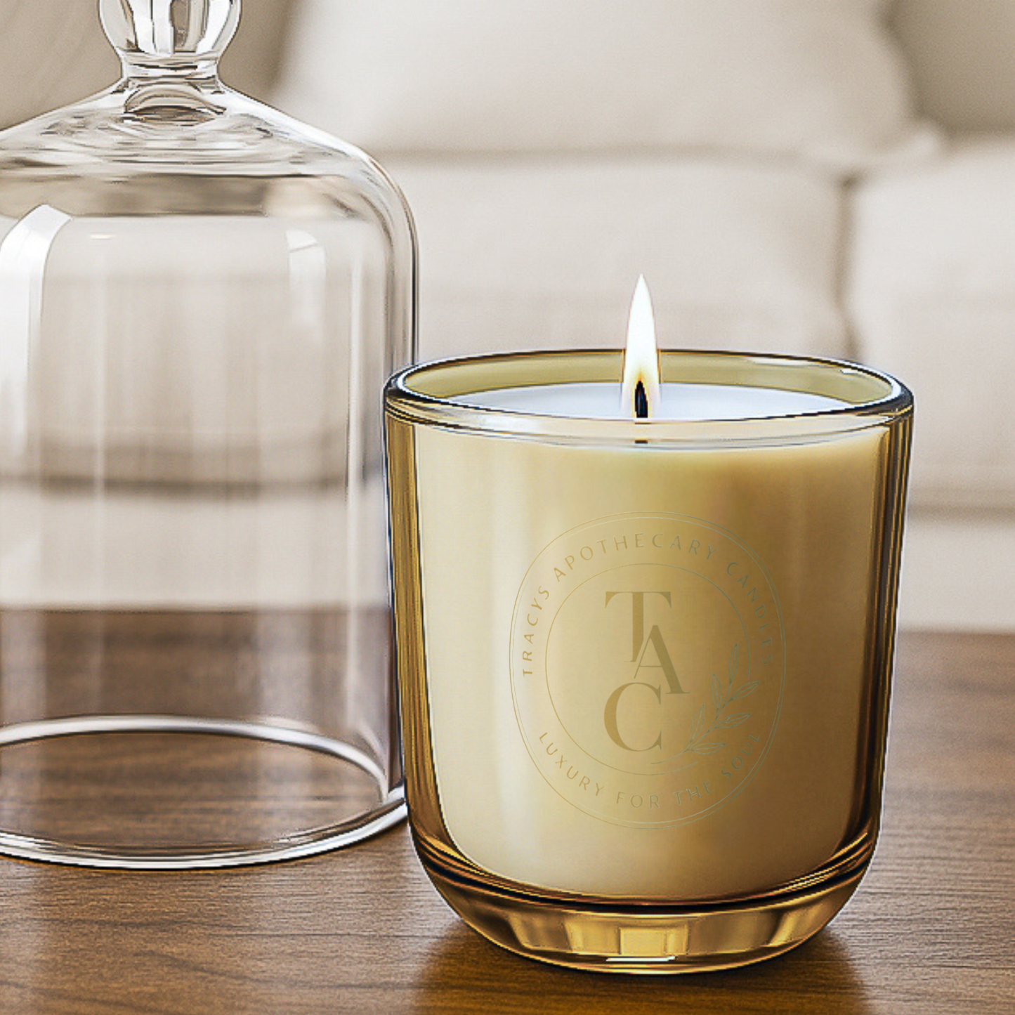 Champagne Cloche Candle