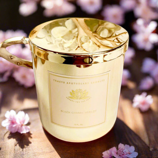 Cherry Merlot Metallic Gold