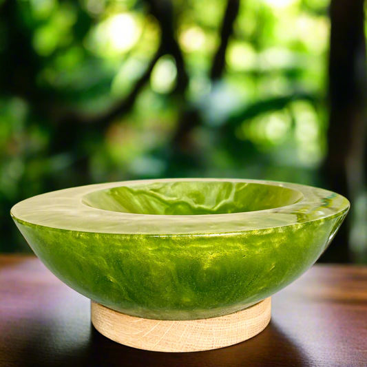 Asymmetrical Resin Bowl
