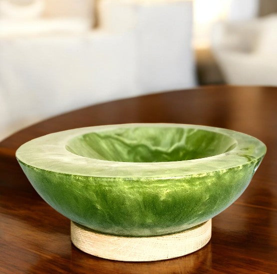 Asymmetrical Resin Bowl