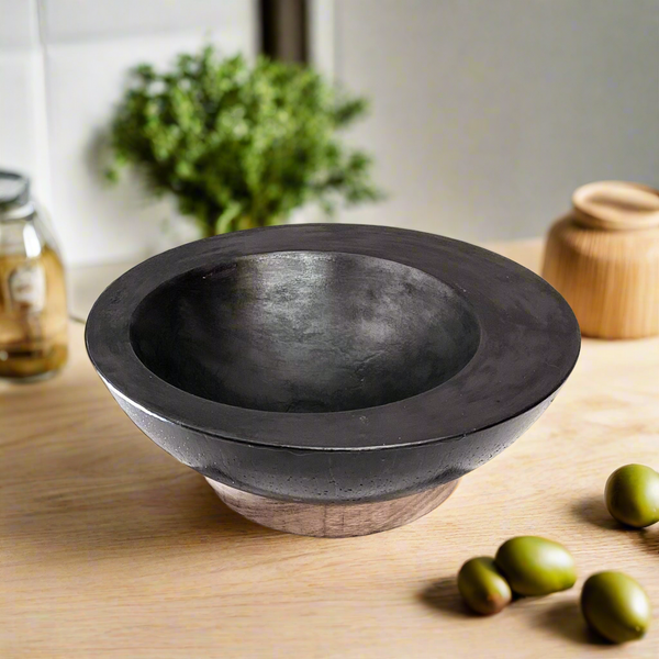 Asymmetrical Concrete Bowl alternate