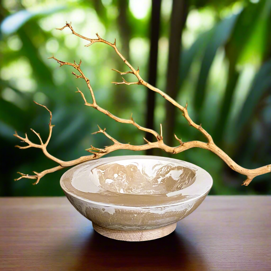 Asymmetrical Concrete Bowl