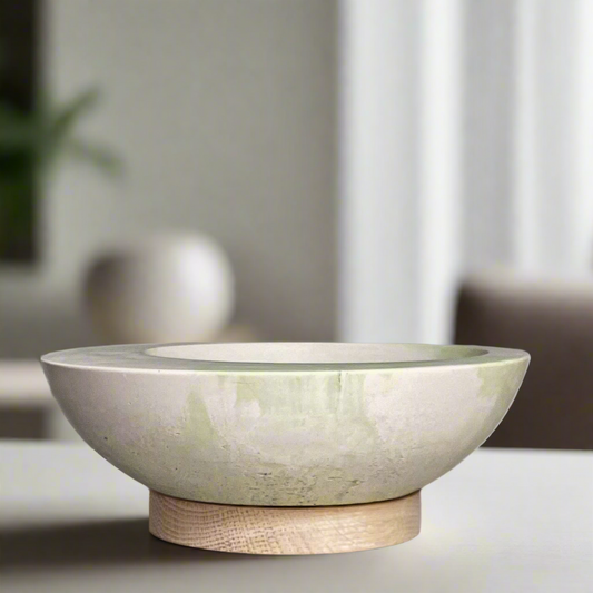 Asymmetrical Concrete Bowl