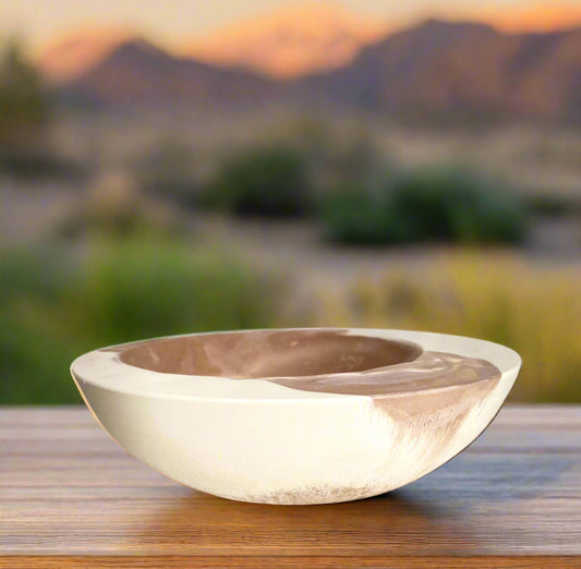 Asymmetrical Concrete Bowl