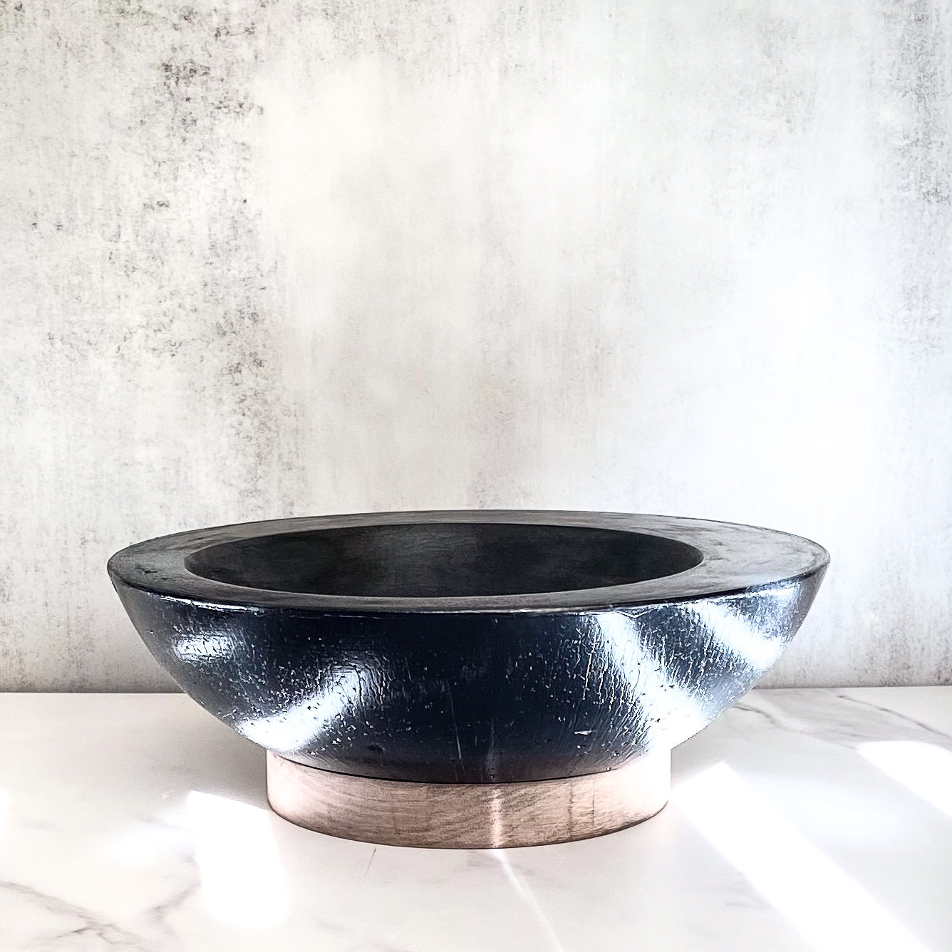 Asymmetrical Concrete Bowl