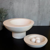 Asymmetrical Concrete Bowl - 2 sizes