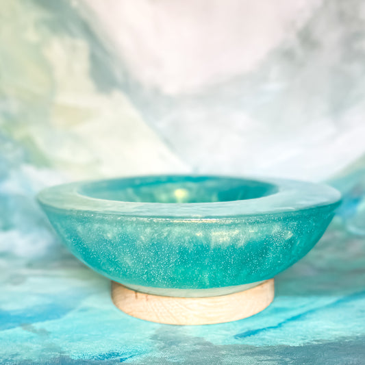 Asymmetrical Resin Bowl
