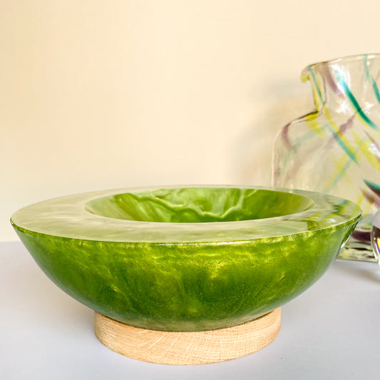 Asymmetrical Resin Bowl