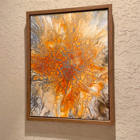 Original Framed Acrylic Abstract Painting 18