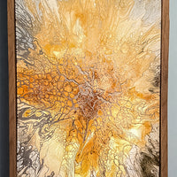 Original Framed Acrylic Abstract Painting 18