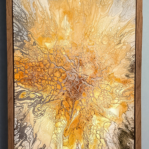 Original Framed Acrylic Abstract Painting 18