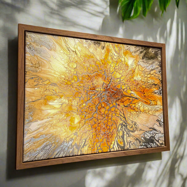 Original Framed Acrylic Abstract Painting 18