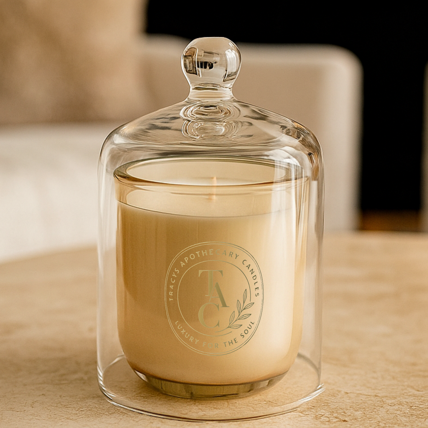 Champagne Cloche Candle